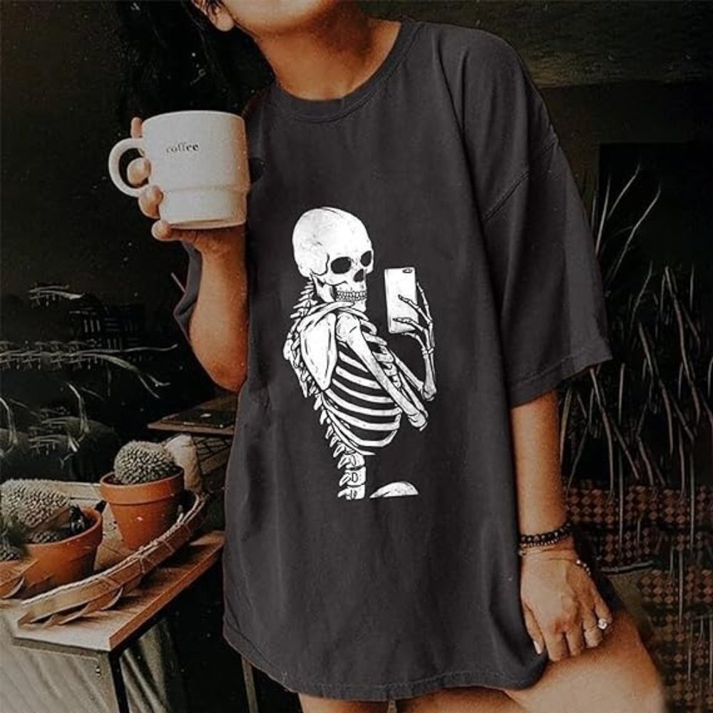 Vintage Shirts For Women Cute Graphic Tee Spring Short Sleeve Tops Oversized Tsh